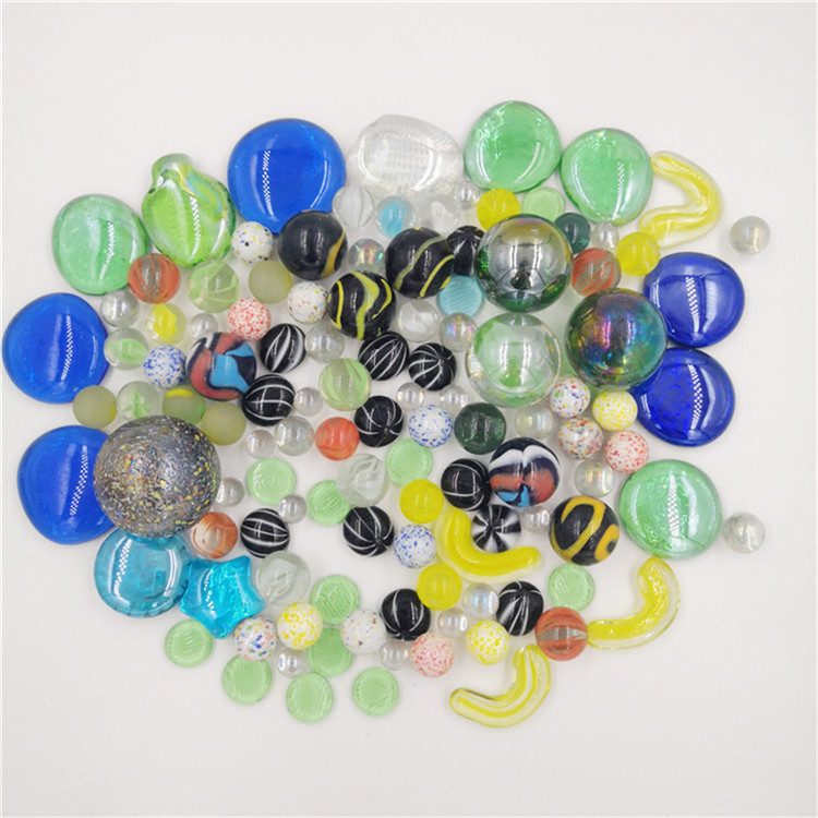 hot sale custom oval playing glass marbles for kids toys