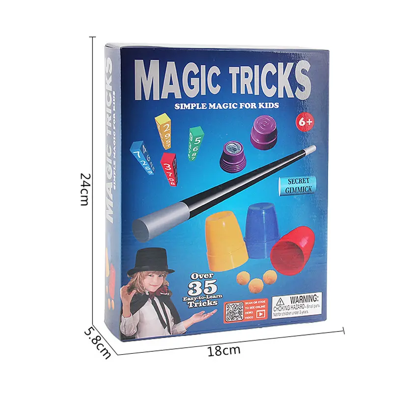 Magical toys magic trick for kids Children close-up stage magic props sets puzzle gift box toys