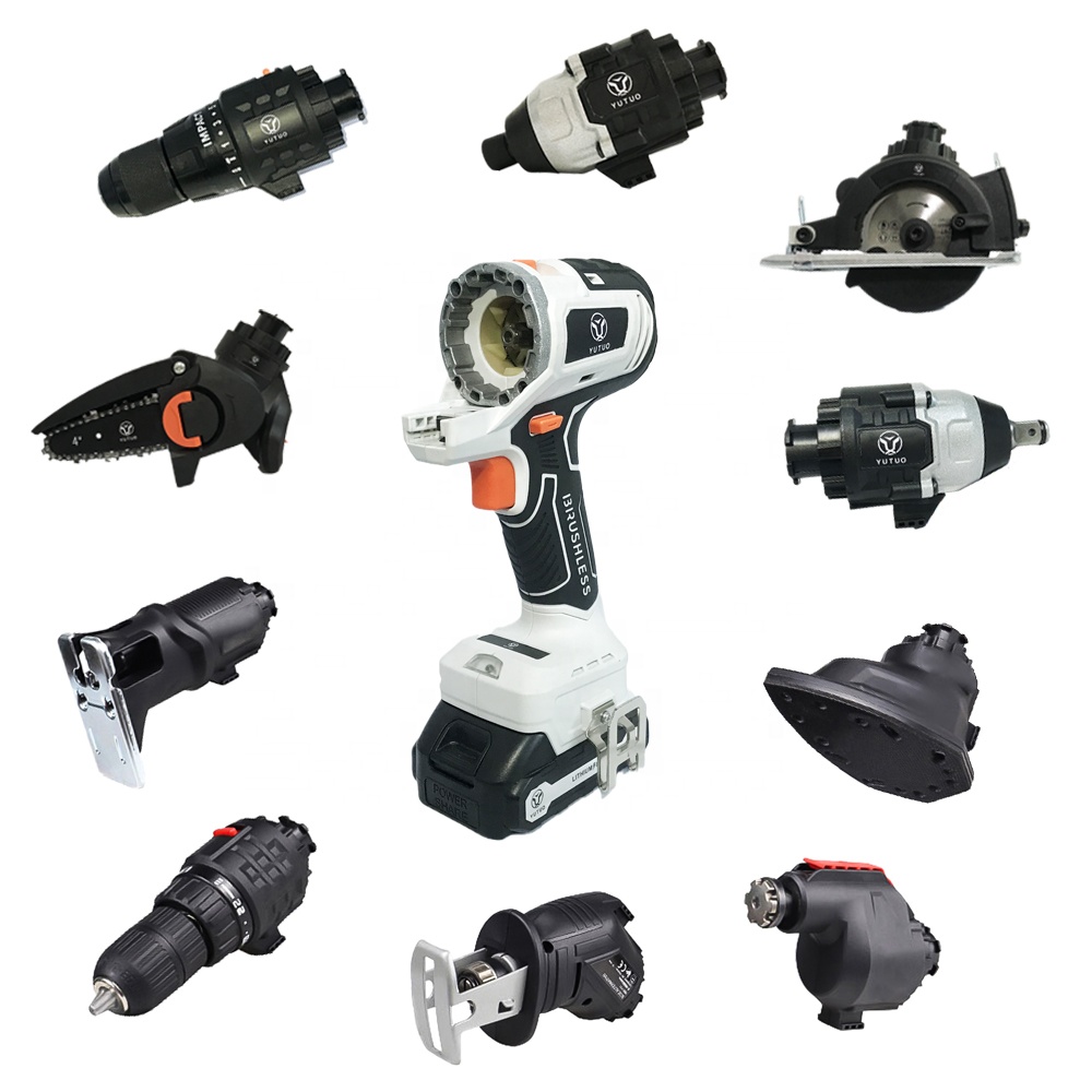 Yutuo new arrival cordless 10 in 1 multi-function power tools combination kit lithium battery powered electric tools set