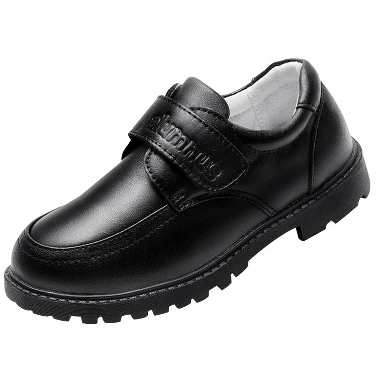 Children's performance shoes 2021 new spring and autumn boys' leather shoes black