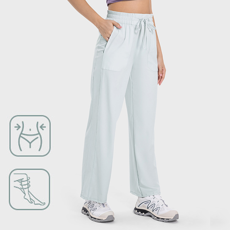 op Selling Trending Products 2024 New Arrivals Drawstring Elastic Waist Side Pocket Women'S Outdoor Jogging Pants & Trousers