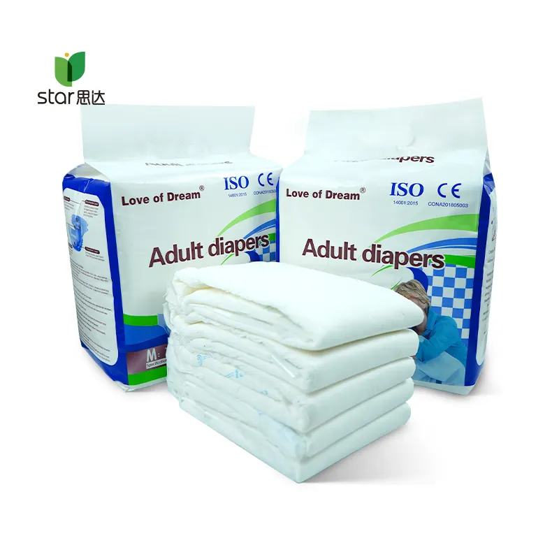 Adult Diapers In Bulk Hot Sale Wholesale Cheap Price Oem Thick Feel Free Unisex Adult Diaper Pants High Absorbenc Good Quality Adult Diaper In Bulk