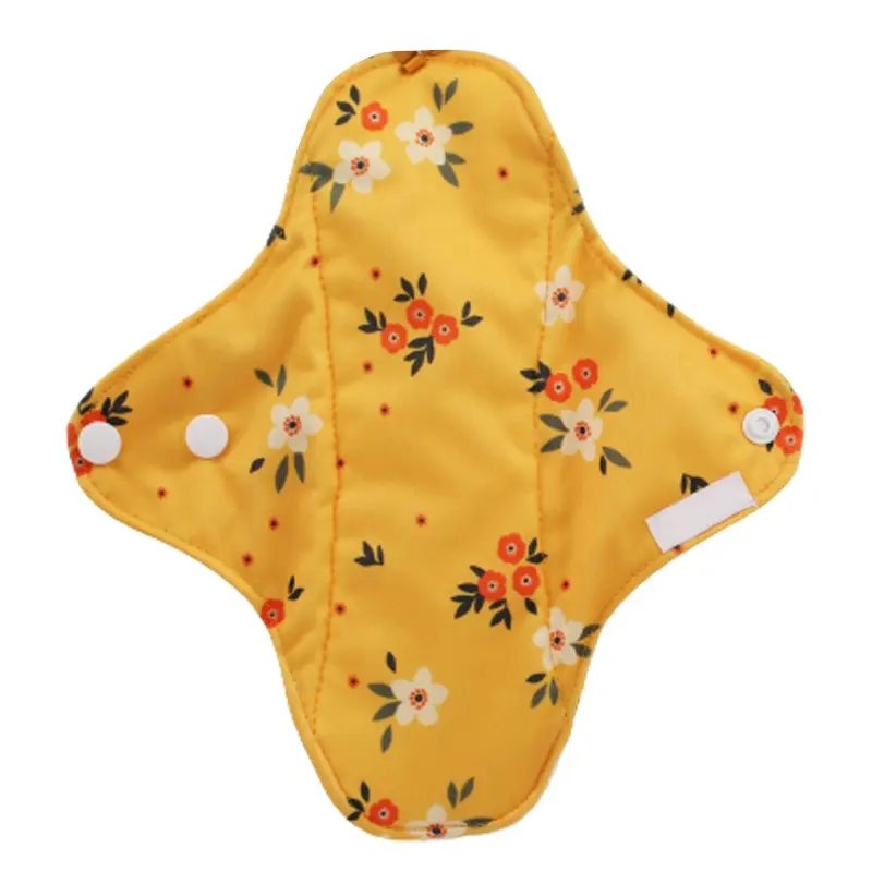 Reusable Pads For Women Organic Menstrual Period Sanitary Washable Breathable Cloth Pad