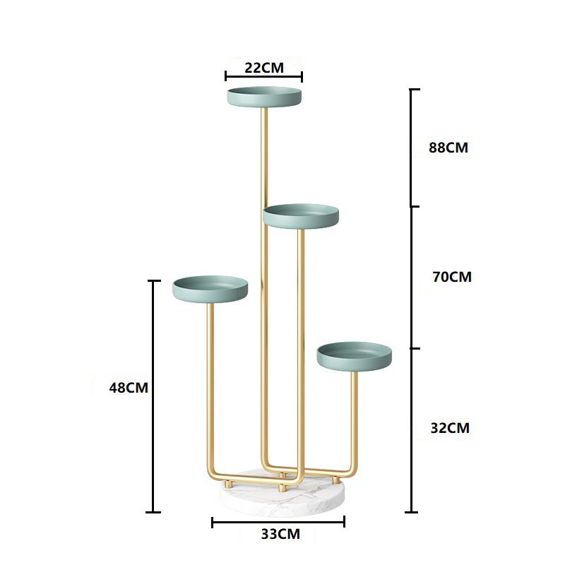 Nordic modern plant pot stand indoor decorative with tray custom logo flower stand