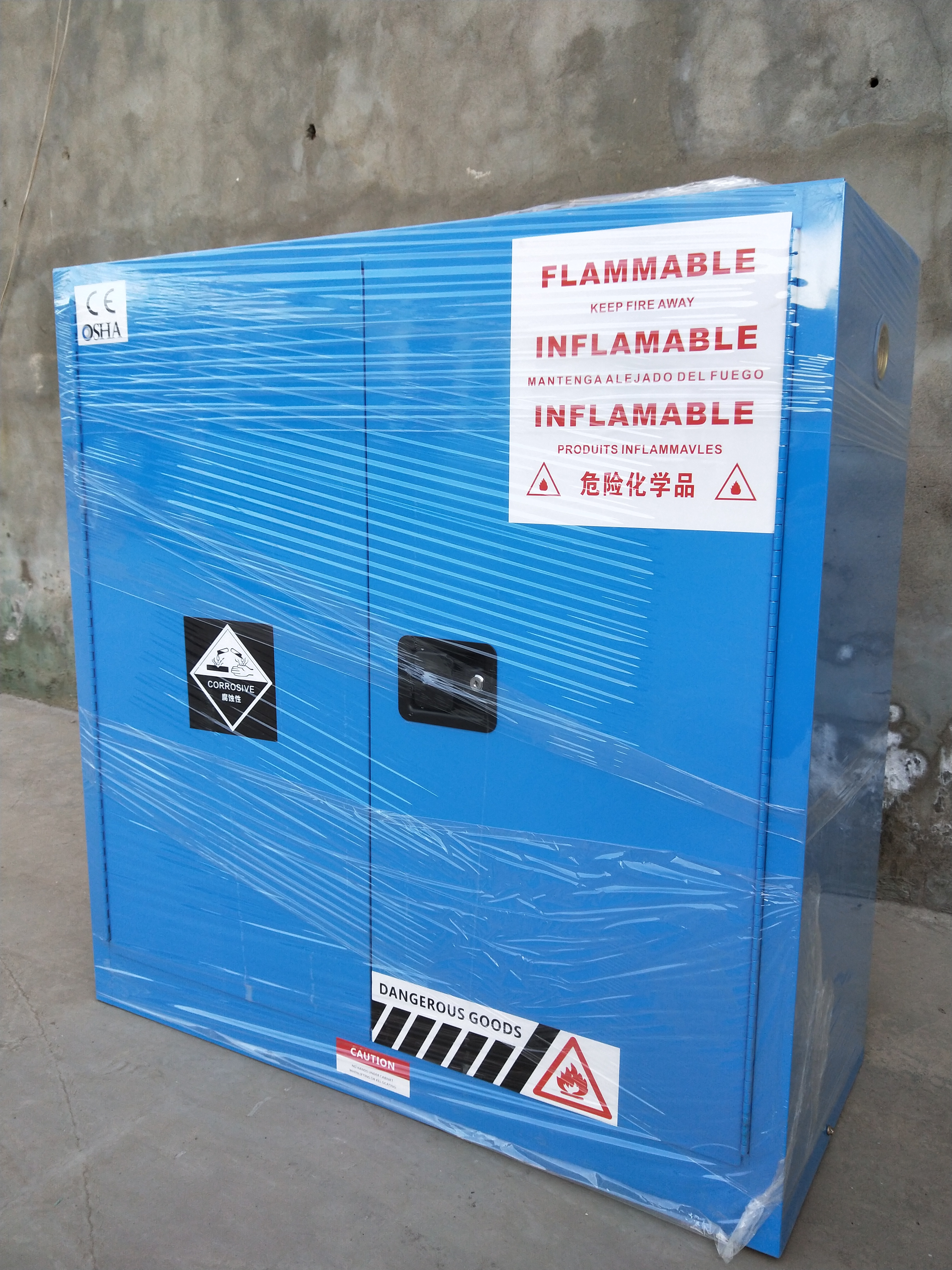 30 Gallon Flammable Storage Cabinets Safety Store Hazardous Liquid Materials Lab Equipment