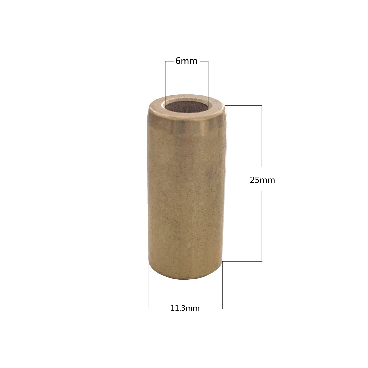 6mm inner diameter powder metallurgy bronze bushing for blenders