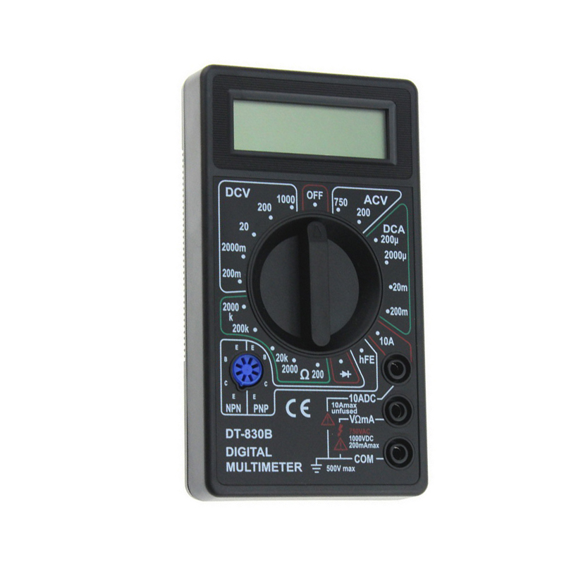DT830B, оптовая продажа, низкая цена, карманные измерения напряжения постоянного и переменного тока, ЖК мини цифровой мультиметр, вольтметр, тестер
