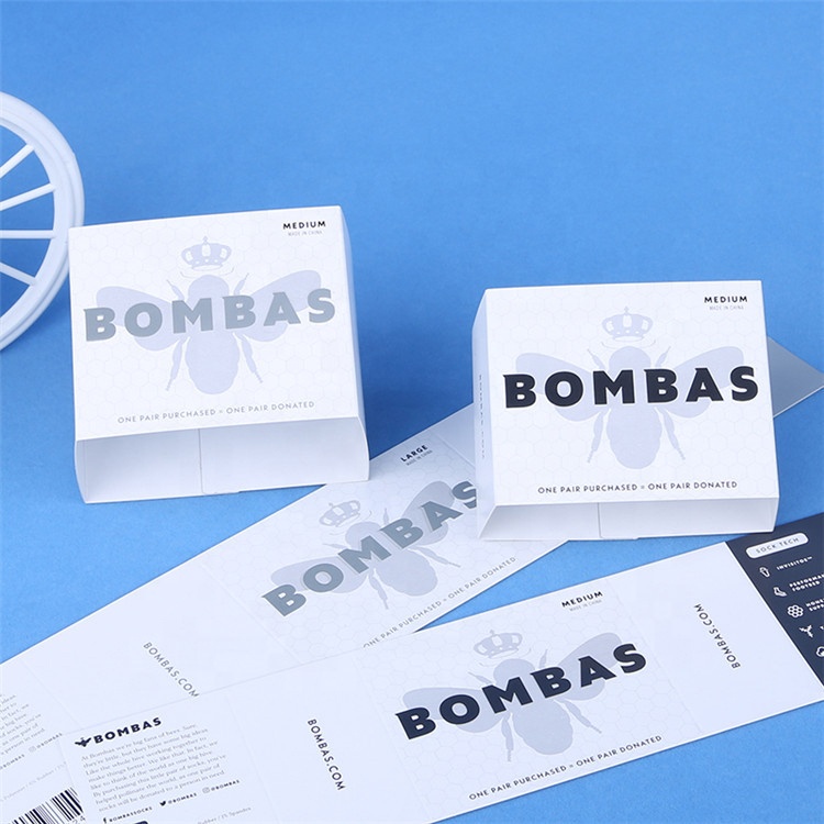 Accepted Oem fast food box packaging sticker waist sealing packaging private paper label