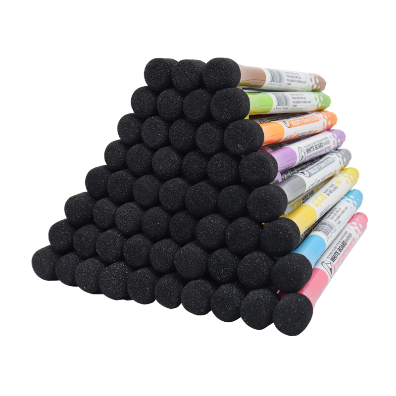 Factory wholesale 8 color set dry wipe marker sponge head low smell whiteboard marker