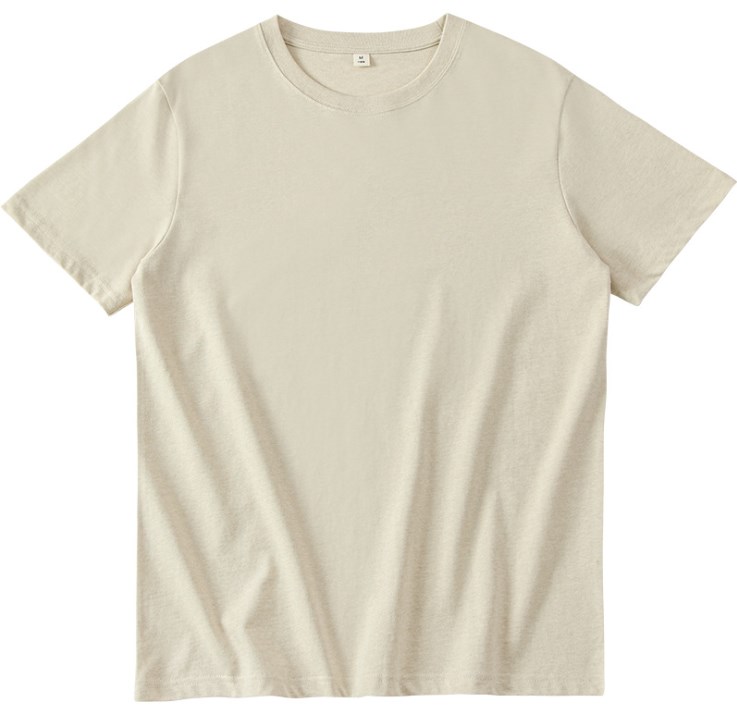 Custom Logo Homme T-shirt Brown Beige O-Neck T Short Sleeve T-shirt Men's Tshirt Breathable Blank 100% Organic Cotton T-shirt
