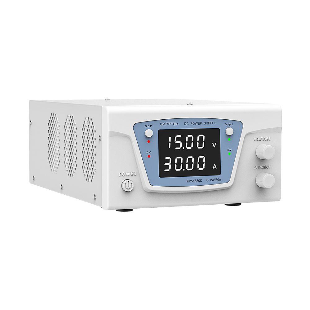 Высокомощный источник питания постоянного тока KPS1530D 15 В/30 А с четырехзначным цифровым дисплеем