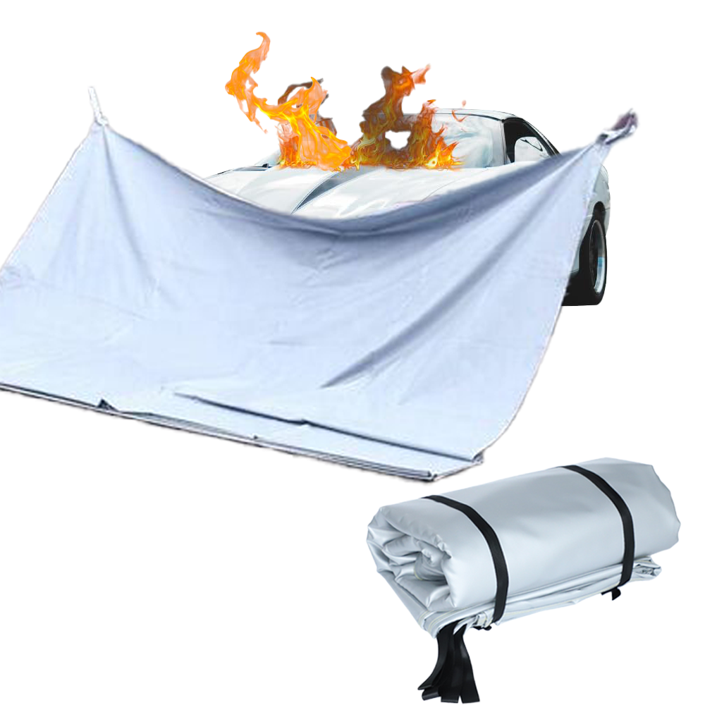 Customized Size Fiberglass Fire Blanket Electric Car Safety Emergency Fire Extinguishing Resistant for Automotive Use