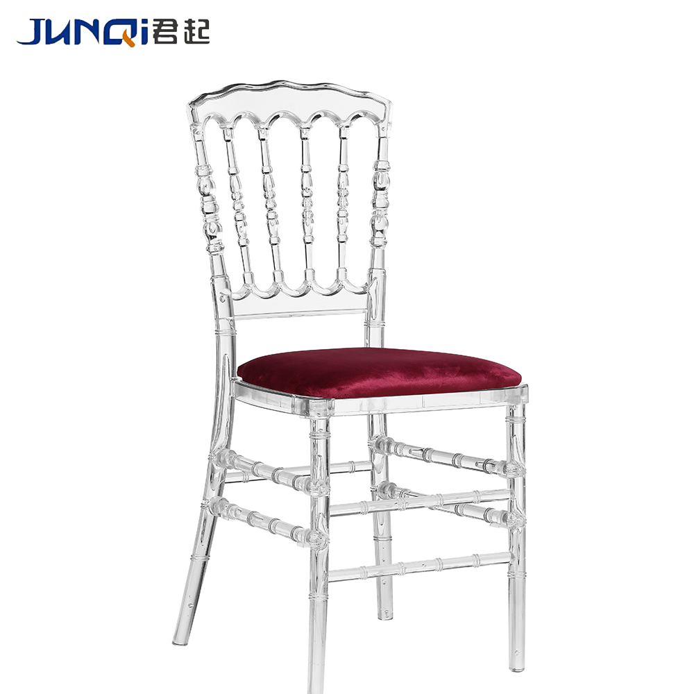 foshan High quality Acrylic Crystal Clear Wedding Chair Chiavari Chair Tiffany Wedding Chair