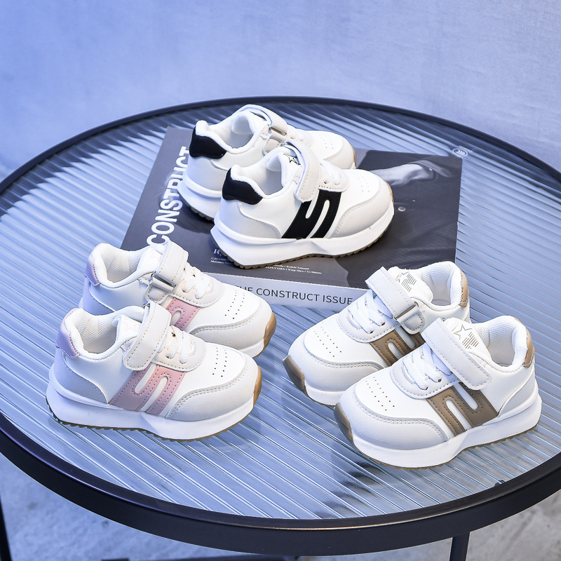 2024 New Fashion Kid Sneaker Spring and Autumn Soft Rubber Sole Sport Children Shoes Pu and Mesh High Quality Children Shoes