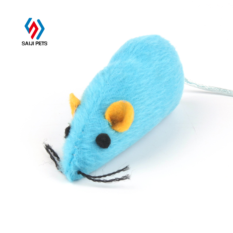 Saiji factory wholesale simulation plush mouse cat interactive toys and small pet sounding molalr