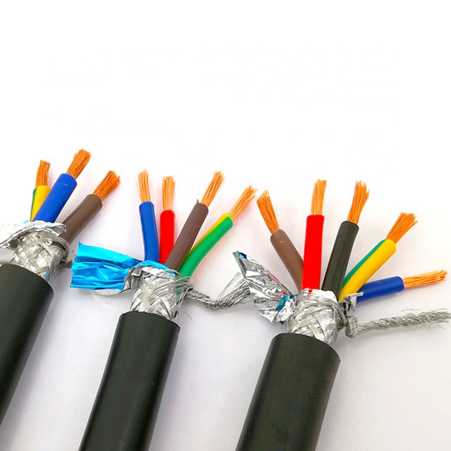 Insulated Pvc Sheathed Control Cable Customized Kvvp5*1.5mm2 Indoor Shielded Control Cable Signal Line