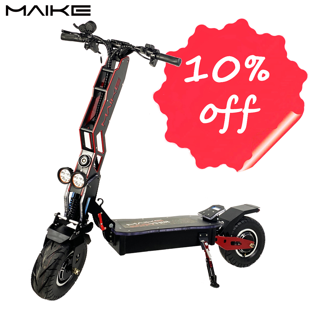 2021 новая модель Maike МКС 13 дюймов 8000W двойные двигатели по бездорожью для взрослых Электрический мотоцикл Скутер, способный преодолевать Броды для продажи лучше, чем Dualtron
