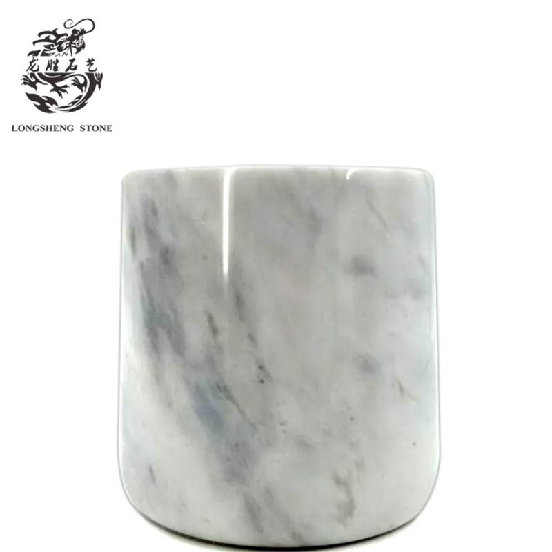 wholesale living room Gift stone Flower pots Marble Vase for Display wedding Modern Design Marble Small Flower Vase