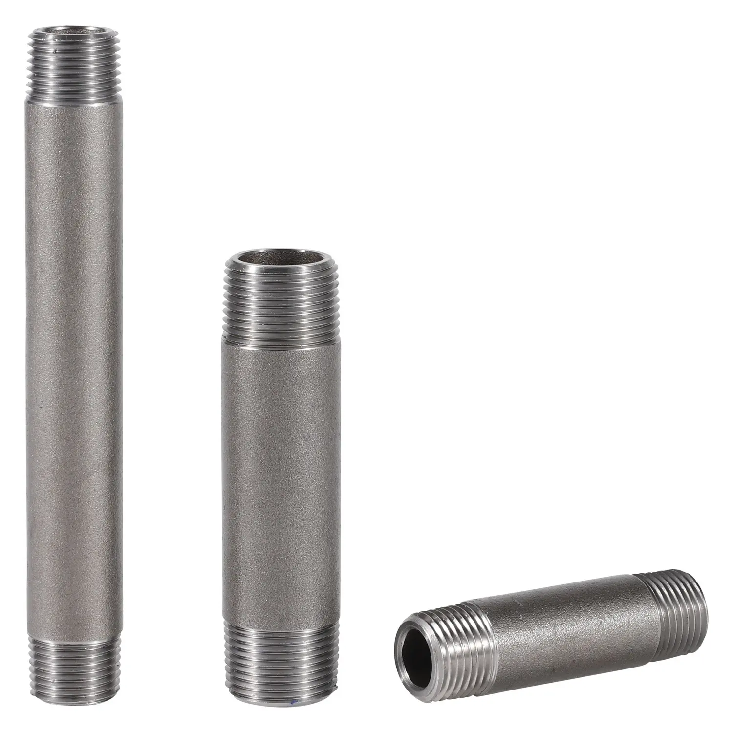 NPT male steel pipe nipple straight ASTM A733 ASTM A106 gr B 3/4" close thread end ASME B1.20.1 NPT length 102mm (4 "); sch 80