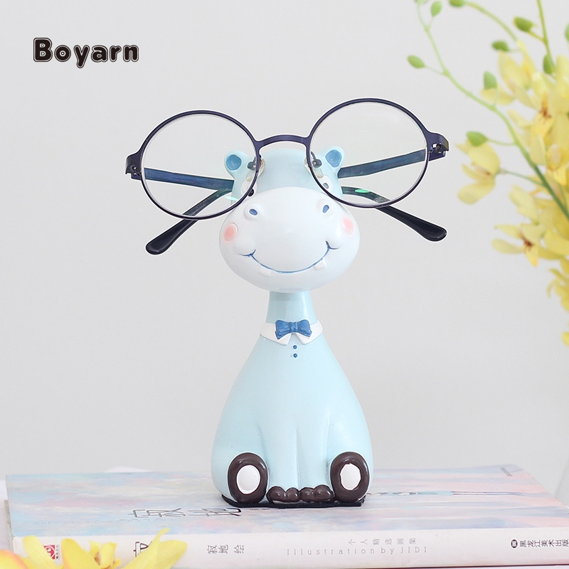 Модный дизайнерский держатель для очков Boyarn с милыми животными, подставка для солнцезащитных очков, настольное украшение, оттенки с орнаментом из смолы