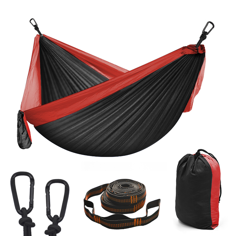 Outdoor Polyester Foldable Holiday Camp Hiking Hammock Portable Camping Hammocks