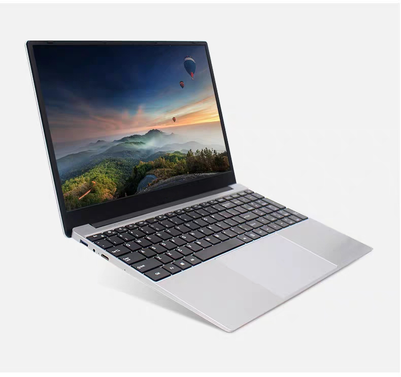 15,6 дюймовый тонкий ноутбук Intel Core i7 с клавиатурой с подсветкой, игровой компьютер для студентов