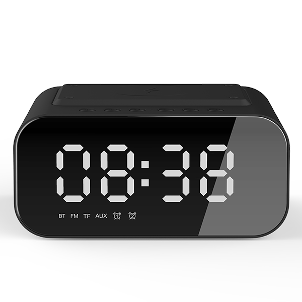 Беспроводной динамик Bluetooth smart portable home 3 в 1 Беспроводные динамики с цифровыми часами и беспроводным зарядным устройством