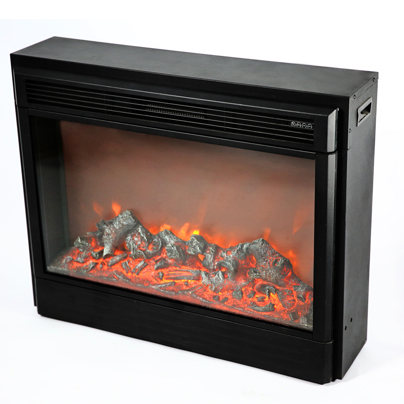 Factory hot sale electronic fireplace insert with 3D false fire for home heater.