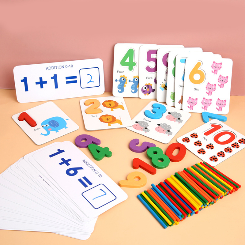 Children's mathematics enlightenment teaching aids preschool numbers cognitive arithmetic counting sticks early education toys
