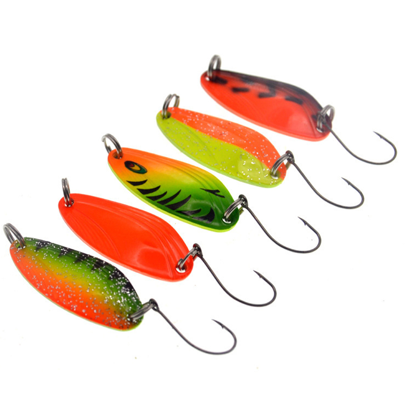 WS001 Hot Selling Fishing Lures Spoon Bait Set Metal Lure Kit Sequins Fishing Lures