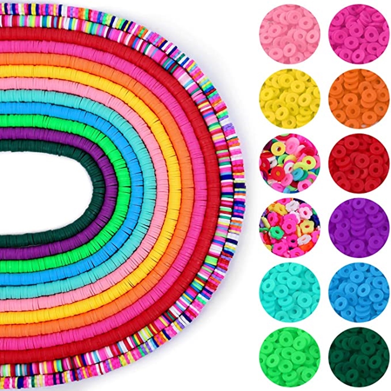 ETSY Hot Sale Christmas Beads For Jewelry Making Bracelet Environmentally Friendly Polymer Clay Beads