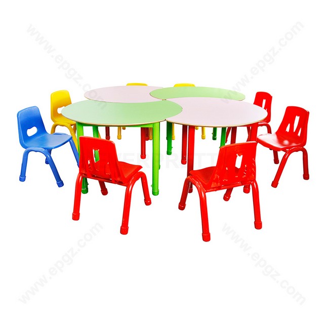 Modern Preschool Furniture Children Activity Table and Chair Set