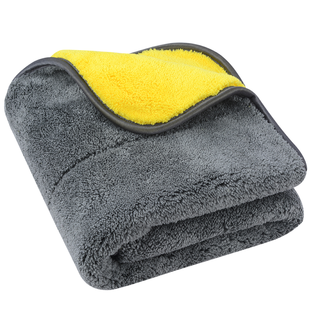Dual Layer Absorbent Plush Microfiber Cleaning Cloth, Car Wash Towel, Car Care, Twisted Loop, (фасовка по 1000 г)