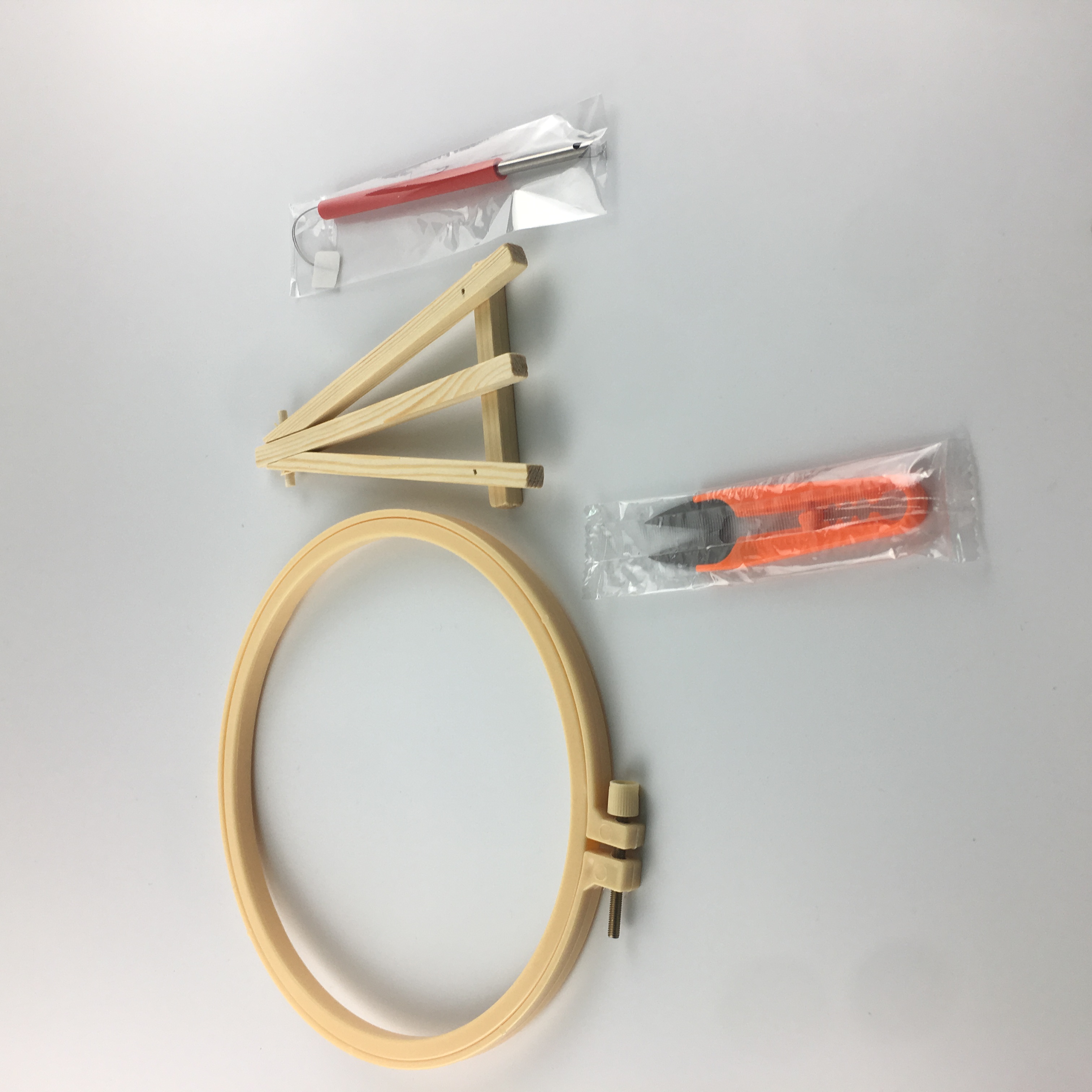 DIY Knitting Easy Punch Needle Embroidery Kit With Hoop For Beginner Embroidery