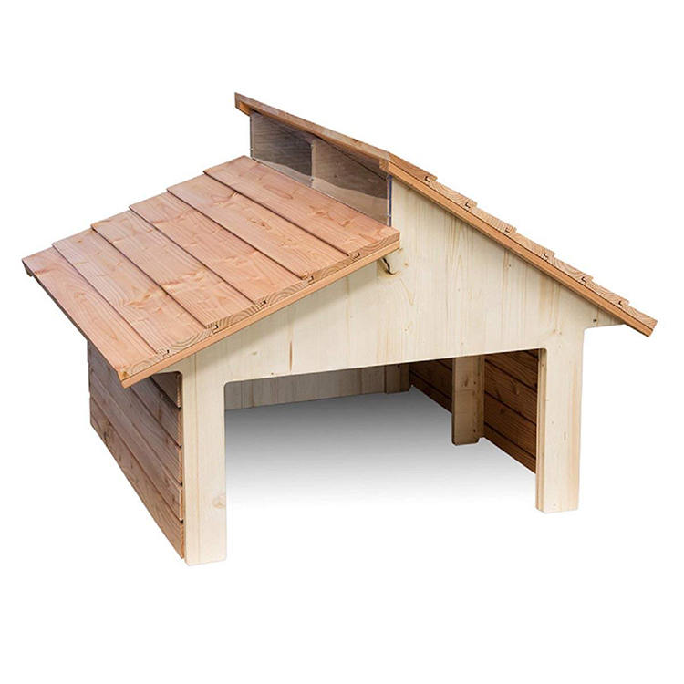 Outdoor Wooden Robot Lawn Mower Storage Garage Garden Carport Shelter