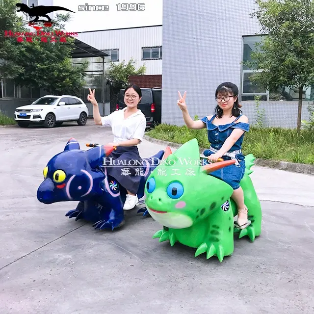 Парк развлечений привлекательные Электрические Животные Динозавр скутеры езда