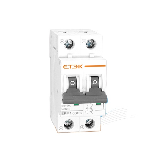 ETEK EKM1-63DC 6KA 1P 8A MCB миниатюрный автоматический выключатель IEC60947-2