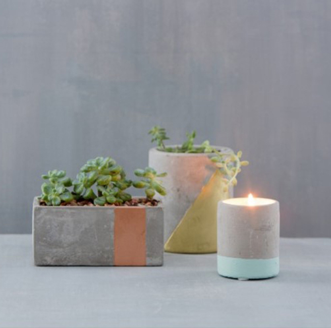 Заказной цилиндр бетонный цементный лампы в форме свечи Tealight держатель для Домашний Декор украшение для стола