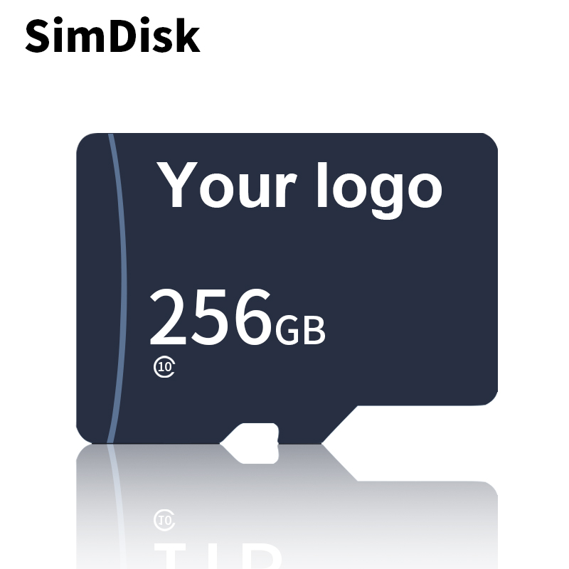 Simdisk 100% Аутентичные Оптовая продажа 64 Гб 128 ГБ 256 ГБ Флэш-Памяти Micro TF карты памяти SD класса 10 U3 A1 памяти Micro SD картой памяти на 32 ГБ
