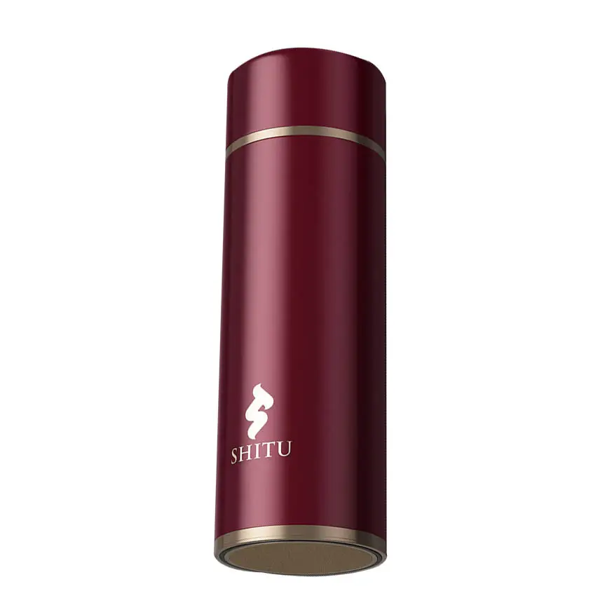 UVC sterilized thermos flask with LED temperature display cup, 304 stainless steel thermos flask with double wall