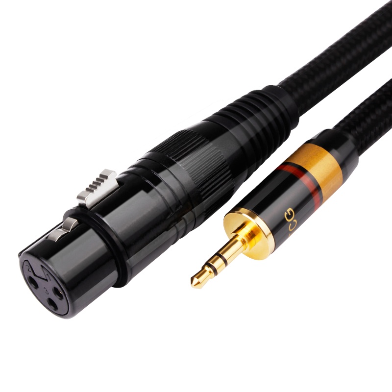 3,5 мм к XLR 3 pin кабель аудио усилитель, работающий на основании технологии "блютус" сценический свет микрофон сплиттер адаптер Cannon Xlr Сделано в Китае до 3,5 Акустический кабель