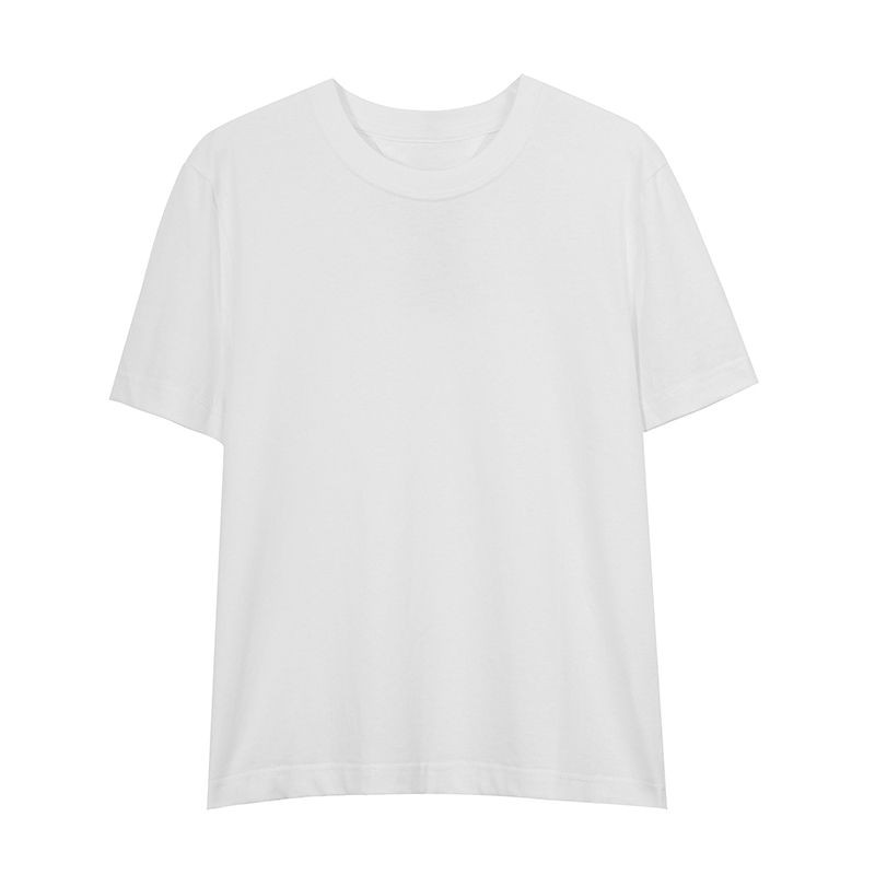 100% cotton Blank solid short sleeve T-Shirt custom logo printing plain white T Shirts for men