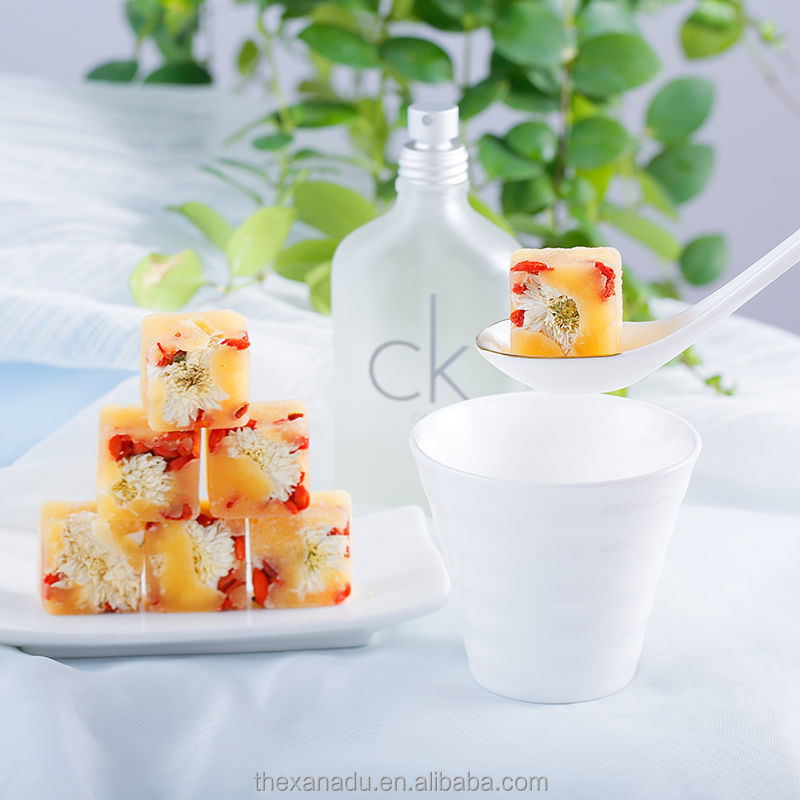 Вкусные 0 жира 20 г/шт., натуральные цветы сахарного тростника, естественное праздничное соковыжималка из кусочков, цельные кубики Годжи, хризантемы, гибискуса, мандарина