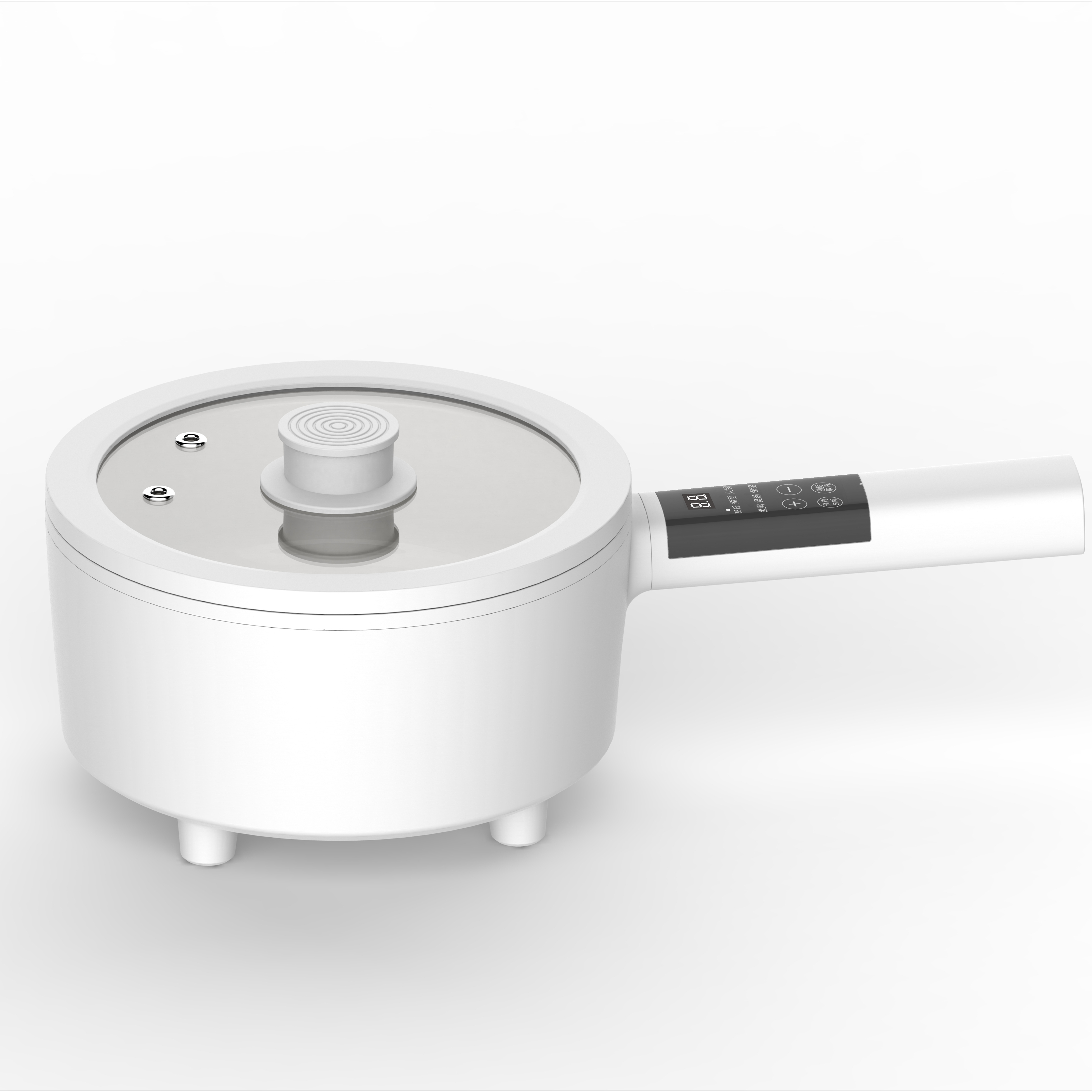 2.5L long handle Electric cooking pot with non stick coating Wholesale home appliances manufacturer