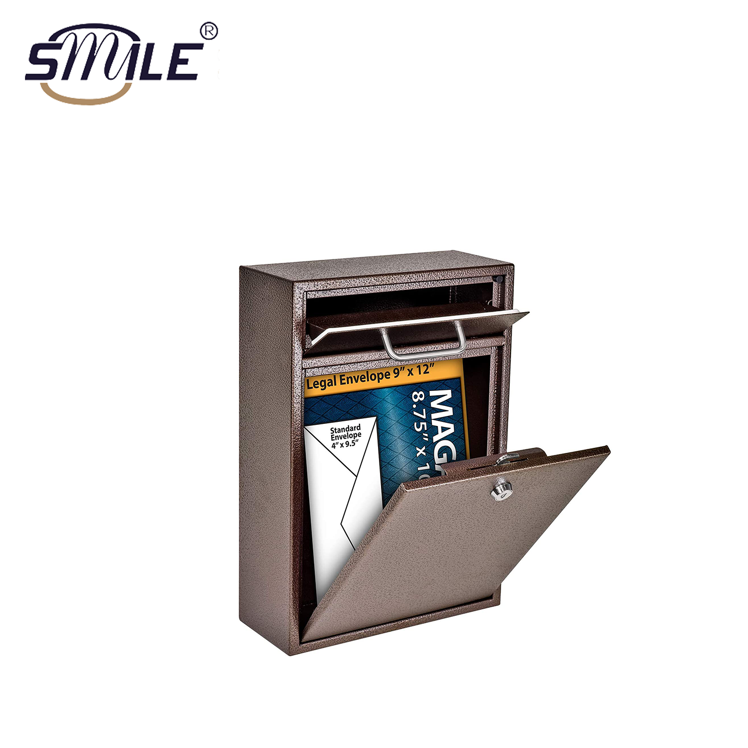 Post Box Mailbox Wall Mounted Outdoor Mail Letter Box Residential Parcel Box