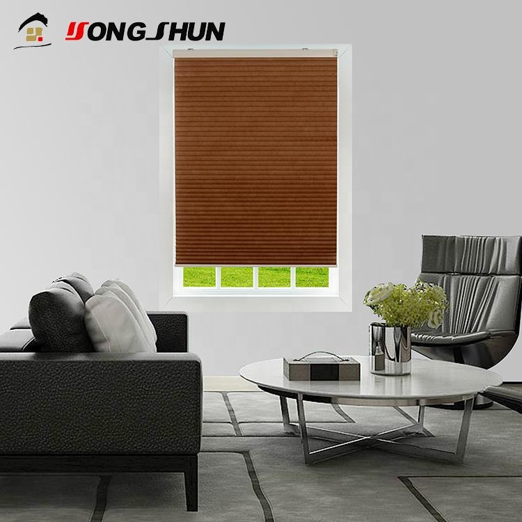 China wholesale fashion blinds stripe duette honeycomb shades