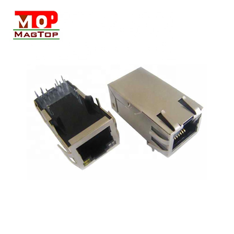 RJ45 прямой разъем Jack 10/100 base-TX один порт (1x1) вертикальный