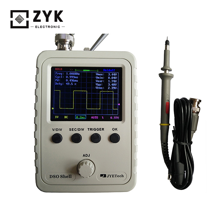 DIY Electronic Kits Assembled Mini DSO150 Digital Oscilloscope 2.4 inch LCD Display with Clip