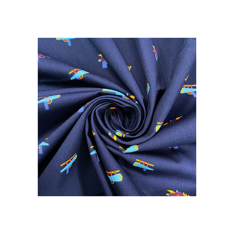 Chinese supplier flower design plain color 100% polyester custom printed fabric