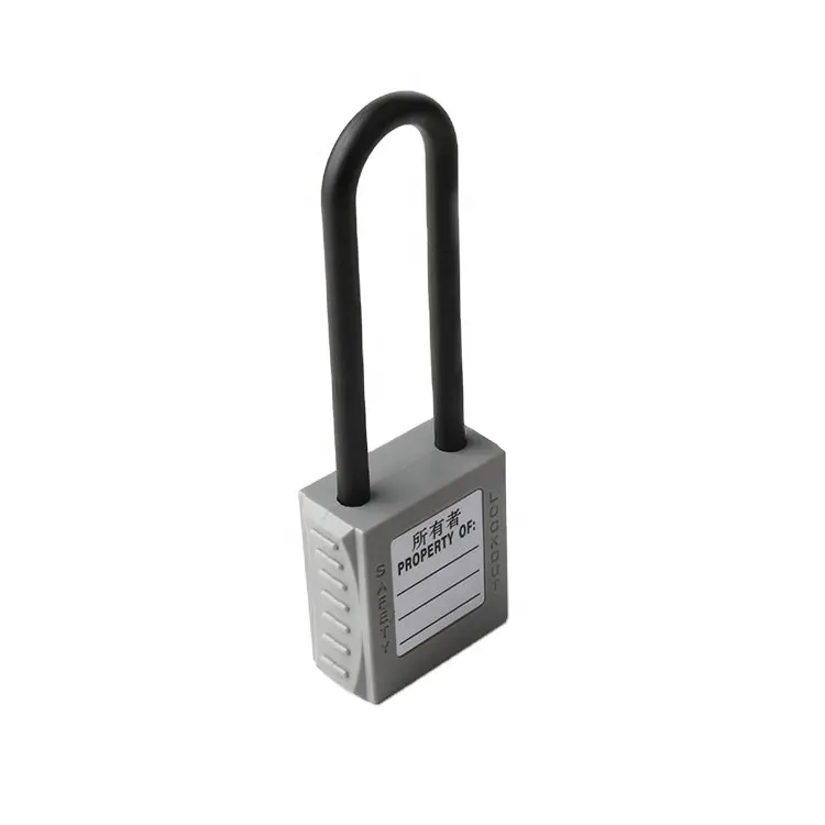 high security 6MM DIA key differ plastic Shackle Safety Padlock for Industrial equipment lock out